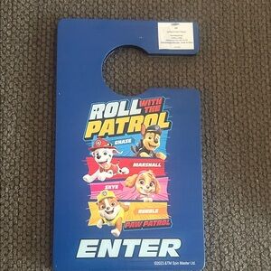 Paw Patrol Blue Door Hanger